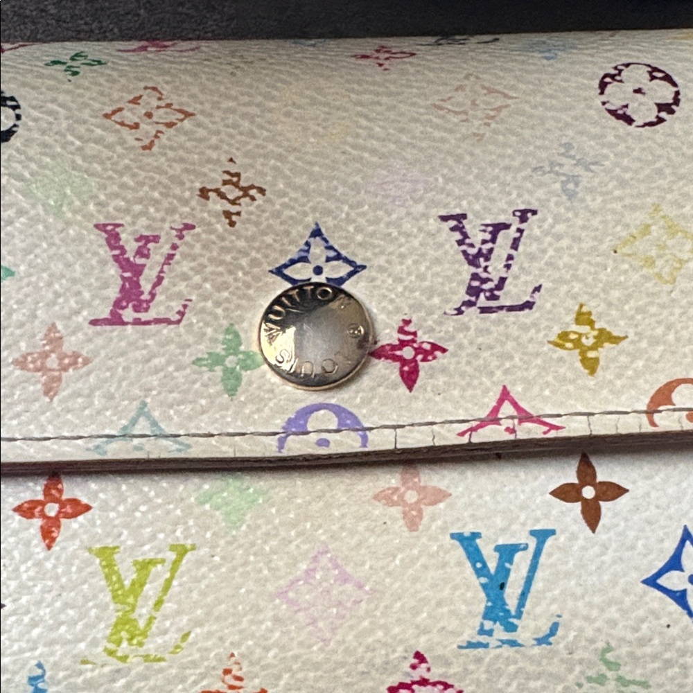 Lv Murakami Monogram Multicolor Compact Wallet - image 3
